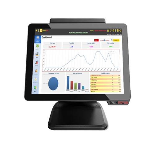 Single Screen Foldable POS System with VFD