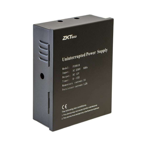 ZKTeco PS901B 12V DC 3A Power Supply with Battery Backup