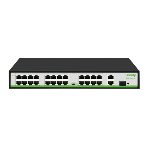 Tiandy TC-P3S027 27 Port PoE Network Switch 24 PoE 2 Uplink 1 SFP