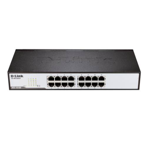 D-Link DES-1016D 16-Port Fast Ethernet Unmanaged Desktop Switch